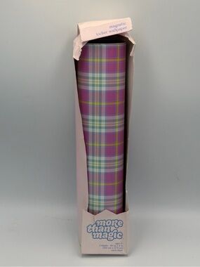 More Than Magic Girl Talk 4 Sheets Magnetic Locker Wall Paper - Plaid Pink